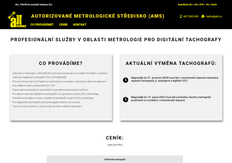 ALL TACHO s.r.o.


  alltacho.cz